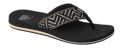 Slipper Reef Women Spring Woven Black/Cream
