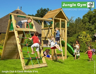 Speelset Jungle Gym Jungle Club + Climb X'tra Groen