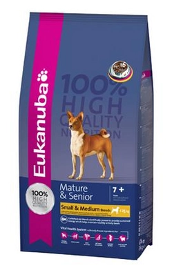 Hondenbrokken Eukanuba Senior Small & Medium 15 kg