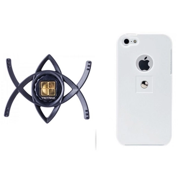 Telefoonhouder Tetrax Smart + Xcase iPhone 5 Wit