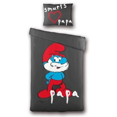 Dekbedovertrek Smurfen Papa Katoen