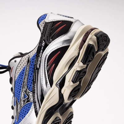 Mizuno Unisex Wave Rider 10 Harbor Mist/Black/Dazzling Blue 26