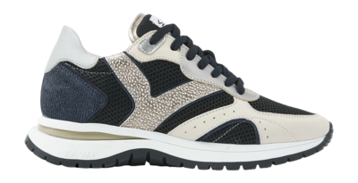 Sneaker Via Vai Women Usher Elliot Lame Combi Nero