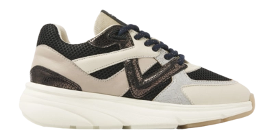 Sneaker Via Vai Women Vic Kyro Lame Combi Nero