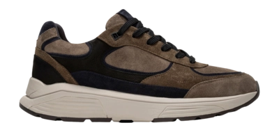 Sneaker Xsensible Men Manhattan Stretchwalker Dark Taupe Combi