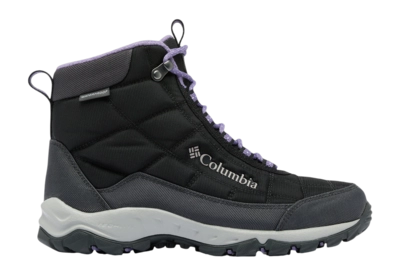 Snowboot Columbia Women Firecamp Boot Black Plum Purple Omni-Tech