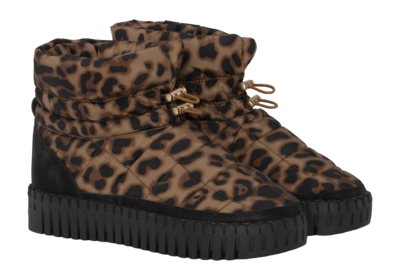 Snowboot Ilse Jacobsen Women TULIP6082 Brown Panthera Print Black