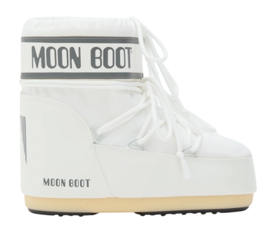 Snowboot Moon Boot Unisex Icon Low Nylon White Mono