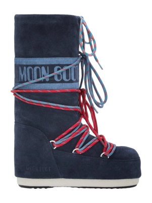 Snowboot Moon Boot Unisex Icon Suede Laces Blue Navy