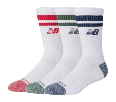 Socken New Balance Active Lifestyle Striped Crew Unisex Assorted Colors 1 (3er-Set)