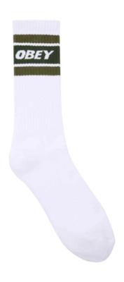 Socken Obey Cooper II Herren White / Kombu Green