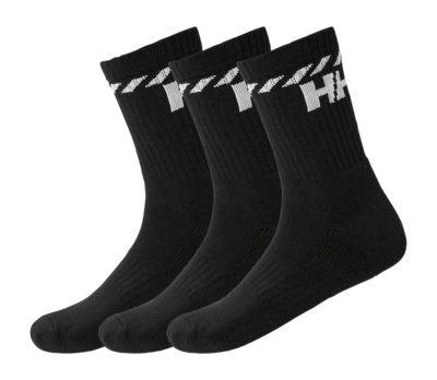 Sok Helly Hansen Unisex Cotton Sport Sock Black (3-Pack)