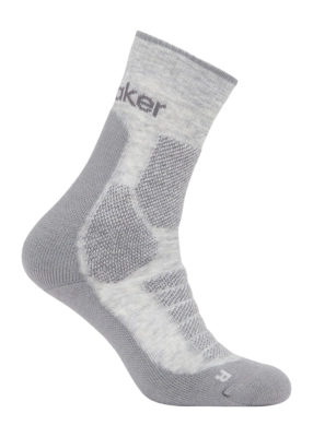 Sok Icebreaker Men Merino Hike+ Heavy Crew Blizzard Heather/Alloy