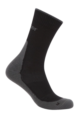Sok Icebreaker Men Merino Hike+ Light Crew Black/Obsidian
