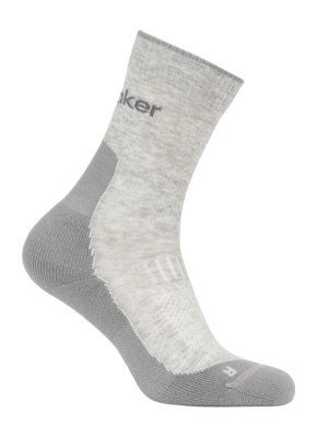 Sok Icebreaker Men Merino Hike+ Light Crew Blizzard Heather/Alloy