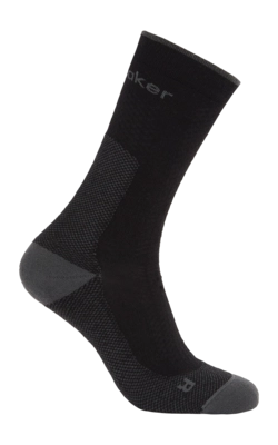 Sok Icebreaker Men Merino Hike+ Ultralight Crew Black/Obsidian