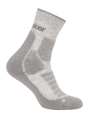 Sok Icebreaker Women Merino Hike+ Heavy Crew Blizzard Heather/Alloy