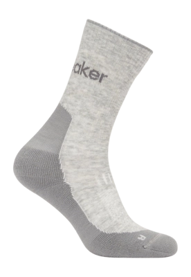 Sok Icebreaker Women Merino Hike+ Light Crew Blizzard Heather/Alloy