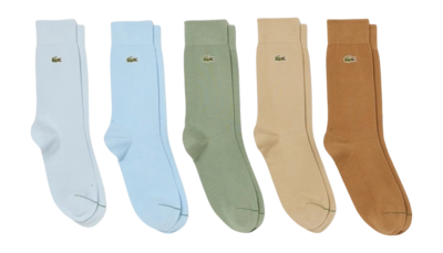 Sok Lacoste Unisex RA8069 Date Brown/Viennese/Thyme (5 Pack)