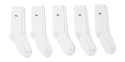 Socks Lacoste Unisex RA8069 White (5 Pack)