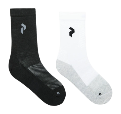 Sok Peak Performance Unisex Hiking Socks Offwhite Black (2-Pack)