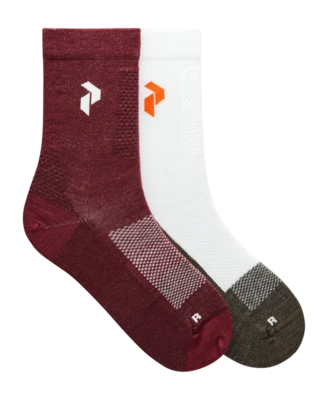 Sok Peak Performance Unisex Hiking Socks Offwhite Vertical Zenith (2-Pack)