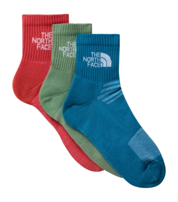 Sok The North Face Unisex Multi Sport Cush Quarter Sock 3P Dusk Blue/Slate Moss/Ma