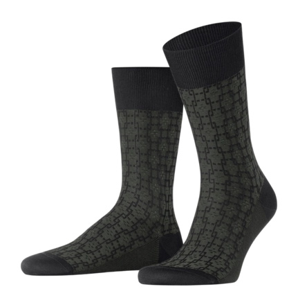 Sokken Falke Men Artwork Tie Black