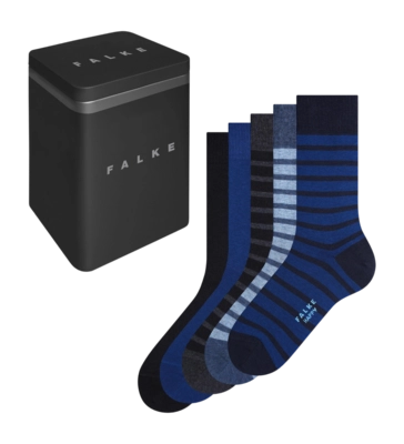 Sokken Falke Men Happy Box Black Blue (5-Pack)