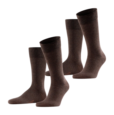 Sokken Falke Men Happy Dark Brown (2-Pack)