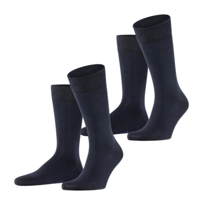 Sokken Falke Men Happy Dark Navy (2-Pack)
