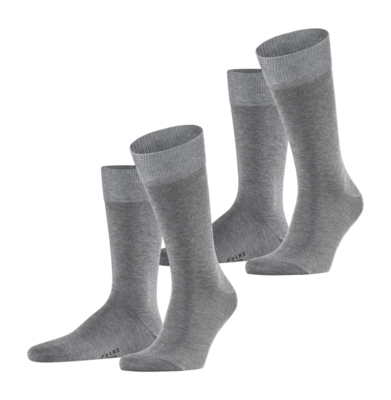Sokken Falke Men Happy Light Grey Melange (2-Pack)