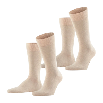 Sokken Falke Men Happy Sand Melange (2-Pack)