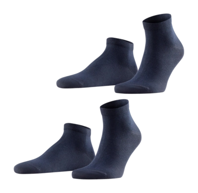 Sokken Falke Men Happy Sneaker Dark Navy 2-Pack
