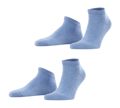 Sokken Falke Men Happy Sneaker Light Denim (2-Pack)