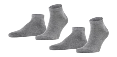 Sokken Falke Men Happy Sneaker Light Grey Melange (2-Pack)