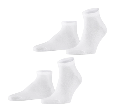 Sokken Falke Men Happy Sneaker White (2-Pack)