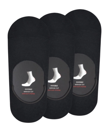 Sokken Falke Men Step Medium Cut Footies Black (3-Pack)