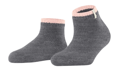 Sokken Falke Women Cosy Plush Short Grey Melange