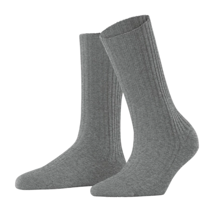 Sokken Falke Women Cosy Wool Boot Light Grey Melange