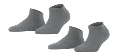 Sokken Falke Women Happy Sneaker Light Grey Melange (2-Pack)