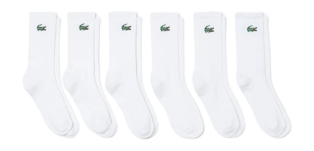 Sokken Lacoste Unisex RA9254 White (6-Pack)