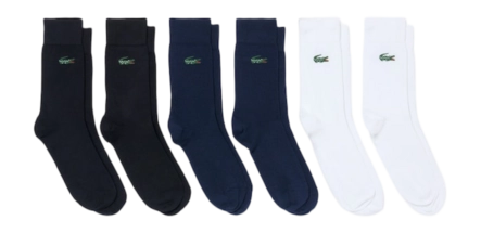 Sokken Lacoste Unisex RA9264 Navy Blue/White Black (6-Pack)