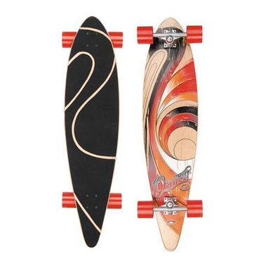 Longboard Osprey 41'' Solar Flair Pintail Black Red
