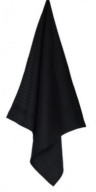 Theedoek Elias Solid Black (2-Delig)
