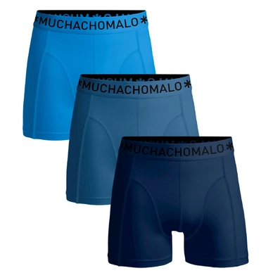 Boxershort Muchachomalo Men Short Solid Blue Blue Blue (3-Pack) 23