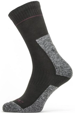 Sok Sealskinz Unisex Solo QuickDry Ankle Length Black Red Grey