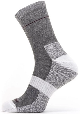 Sok Sealskinz Unisex Solo QuickDry Ankle Length Grey White Red