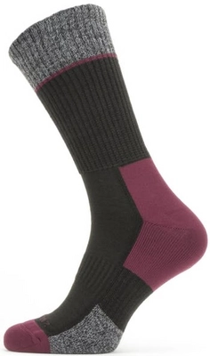 Sok Sealskinz Unisex Solo QuickDry Mid Length Black Grey Red