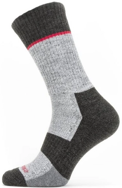 Sok Sealskinz Unisex Solo QuickDry Mid Length Grey Black Red